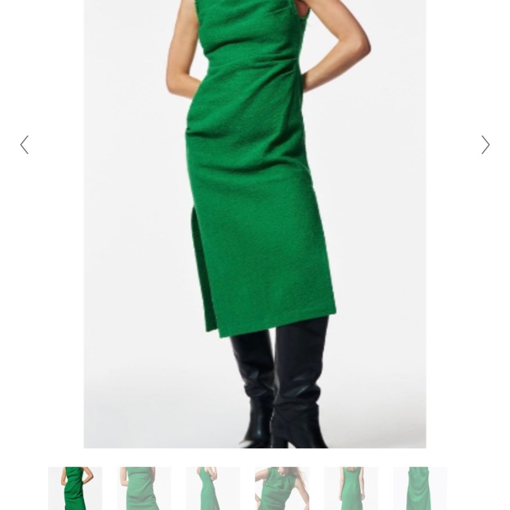 NWT Zara textured maxi fitted sheath